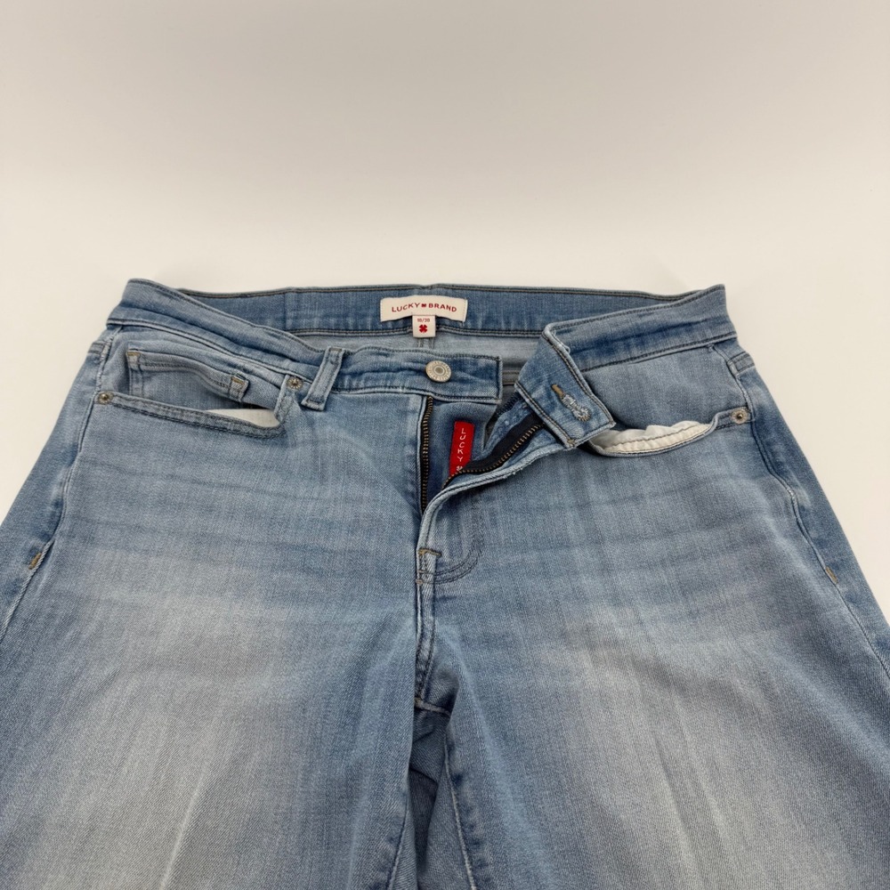 Lucky Brand Sweet Crop Jeans Womens 10/30 Light Wash Blue Denim Mid Rise Pants
